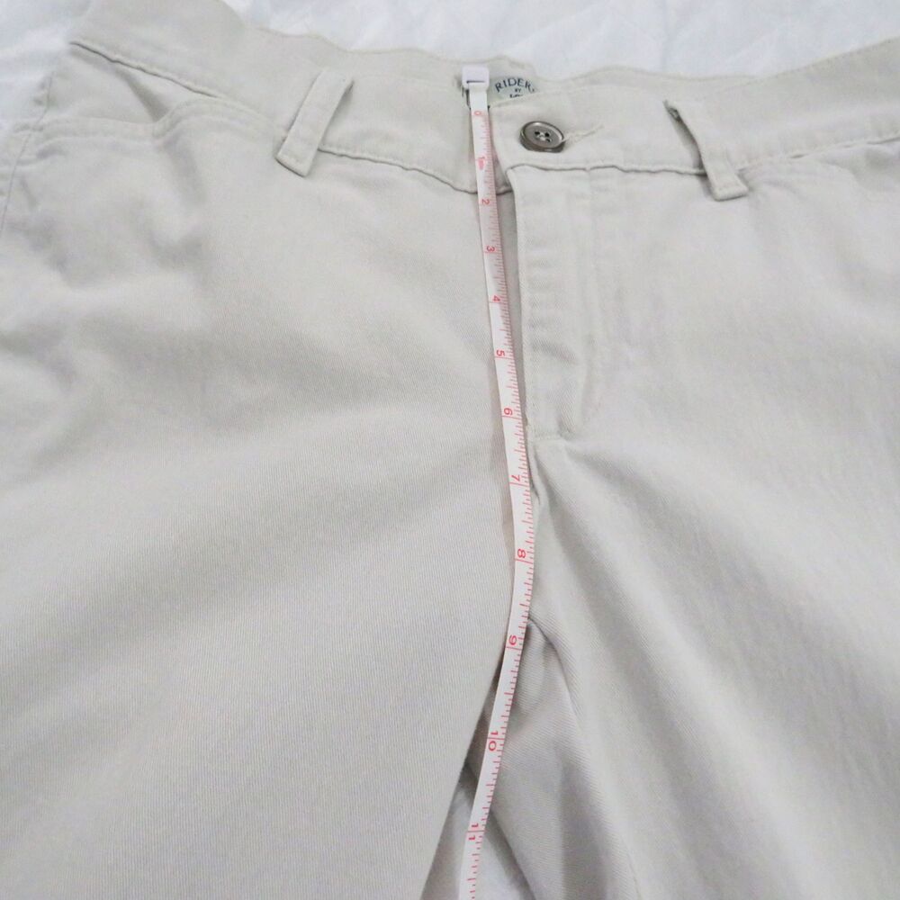 Riders By Lee Jeans Womens Size 8 M Beige Straight Leg Casual or Work Casual - Picture 8 of 12